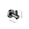 ChicFurnit Bathroom Towel Holder 6 Piece Wall Mounted Set for Modern Bathroom Style, Silver, 24.8"*8.3"*2.8" - 3 of 4