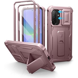 Dexnor for Samsung Galaxy A36-5G Case, [2 Front Frame] [Built-in Magnetic Slide Camera Cover & Kickstand] with Screen Protector - 1 of 3