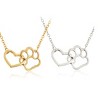 Maya's Grace Paw Print Heart Necklace for Dog and Cat Lovers - 2 of 4