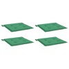 vidaXL Garden Chair Cushions 4 pcs Green 15.7"x15.7"x1.2" Oxford Fabric - 3 of 4