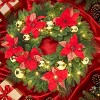 Acekool Frosted Holiday Decor Set with Wreath, Garlands, and Swags, Pinecone and Berry Accents, Indoor Outdoor Decoration - 2 of 4