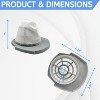 Nispira 2610 2611 Lightweight Vacuum Replacement Mesh Filter for Bissell 3-in-1 Turbo Stick Cleaner Part #1620624, 3 Packs - 2 of 4