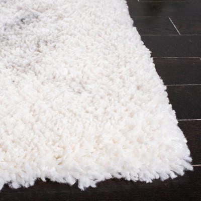 Fontana Gray and White Shag 4' x 6' Area Rug