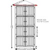 INFURNIC Decorative Bookshelf 4-Tier Corner Cabinet Pantry Storage with 8 Doors for Kitchen, Living Room and Bathroom, White, 42.25"*20.25"*8.25" - 3 of 4