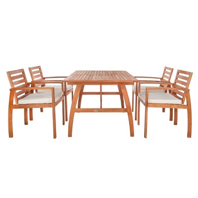 5pc Venly Dining Set Natural/Beige - Safavieh