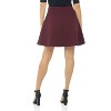 Rekucci Women’s Flared Flippy Skirt – Wide Waist Comfort Fit, 18" A-Line Ponte Skirt - 3 of 4