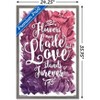 Trends International Flowers May Fade - Love Stands Forever Framed Wall Poster Prints - 3 of 4