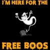 Men's Design By Humans I'm Here For The Free Boos Funny Halloween Ghost Shirt By Galvanized Tank Top - 2 of 4