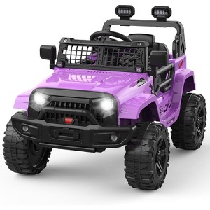 12V Electric Ride Car for Kids with Remote Control,Music Player, Spring Suspension - 1 of 4