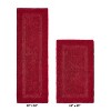 Lux Premium 100% Cotton Tufted Solid Reversible 2 Piece Bath Rug Set – Ultra-Soft, Water-Absorbent, Durable, Machine Washable Bathroom Rug - 2 of 4
