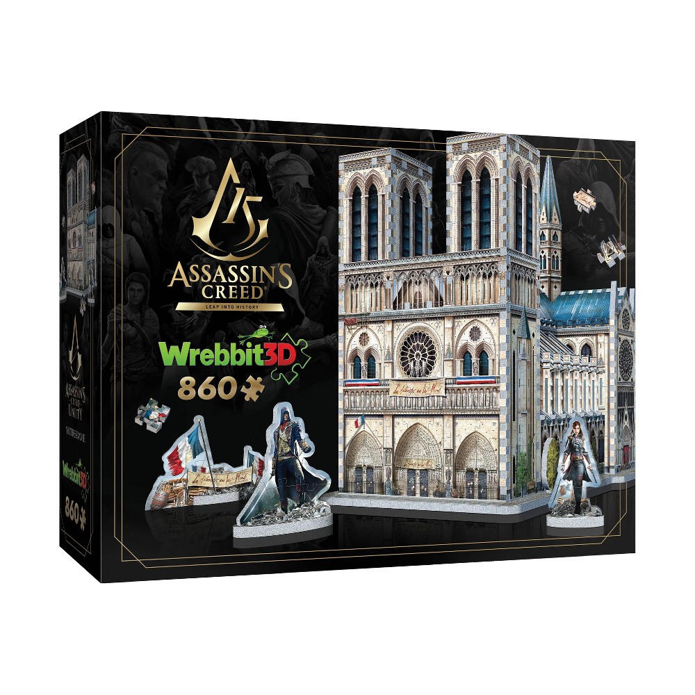 Photos - Jigsaw Puzzle / Mosaic Assassin's Creed Unity - Notre-Dame 3D Puzzle 860pc