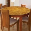 Collections Etc Beautiful Elasticized Edge Stretch Fit Vinyl Table Cover - 2 of 4