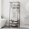 31.5''Coat Rack, 3-in-1 Hall Tree with Shoe Bench - 4 of 4