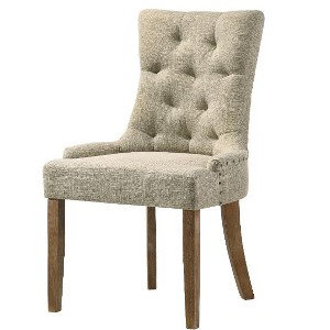 Lyngins Set of 2 Luxury Tufted Dining Chair with Nailhead Trim & Compact Legs, Velvet Upholstered Kitchen Chair, Side Chair for Dining Room - 1 of 4