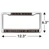 GRAPHICS & MORE U of Utah Naval Colors Primary Logo Full Size Standard License Plate Metal Frame - 4 of 4