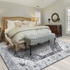 Vintage Area Rugs Boho Washable Area Rug for Living Room Bedroom Floral Print Floor Carpet - 2 of 4
