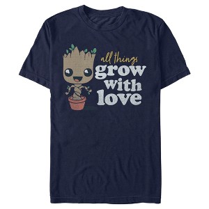 Men's Guardians of the Galaxy Groot All Things Grow with Love T-Shirt - 1 of 4