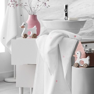 Togas Pixie White/Pink Towel - 1 of 2