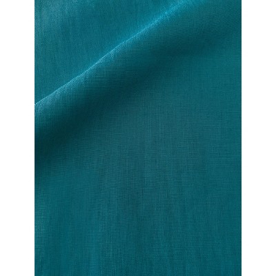 Peacock Blue 14x40 Linen Down Throw Pillow