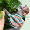 Unique Bargains Stainless Steel Garden Comfortable Grip Flower Pruning Scissor 3Pcs - 4 of 4