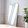 Dovelina Metal Frame Round Top Full Length Mirror Large Wall Mirror - 4 of 4