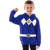 Seven Times Six The Power Rangers Boys Mesh Face Covering Full-Zip Costume Hoodie - 2 of 4