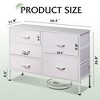 Dresser with 5 Drawers, Wide Fabric Chest with Drawer Organizers for Bedroom, Closet, Hallway - 3 of 4