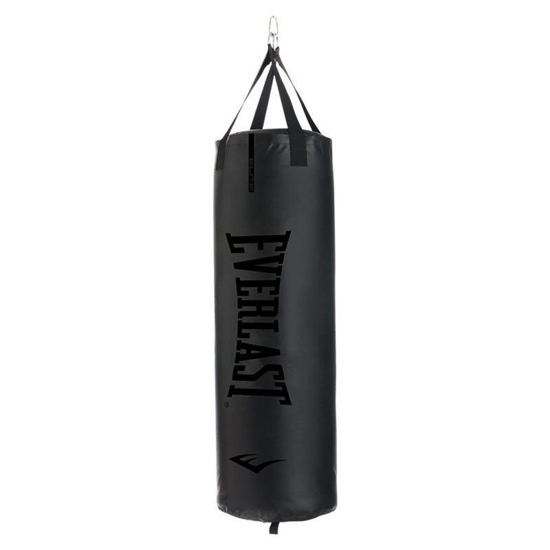 Everlast Elite 2 Nevatear Heavy Punching Bag Home Gym Equipment with Dual Hanging Strap and Swivel Mount for Boxing and Martial Arts Training, Black, 1 of 2