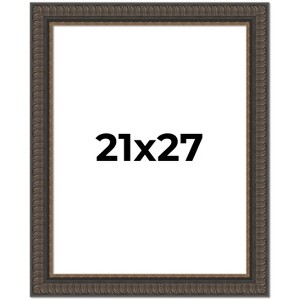 PosterPalooza | Museum Brown Picture Frame - UV Acrylic, Foam Board Backing, Hanging Hardware - 1 of 4