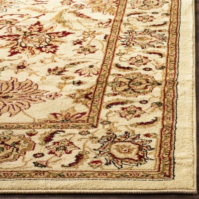 Lyndhurst Ivory Rectangular Hand-Knotted Synthetic Area Rug