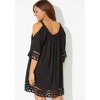 Swimsuits for All Women's Vera Crochet Cold Shoulder Cover Up Dress (Plus Sizes Available) - 3 of 4