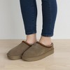 CUSHIONAIRE Keto Womens Slippers Slip-On Suede Mule Slipper - Cozy & Stylish, Memory Foam & Faux Fur Lining, Wide Widths Available - 3 of 4