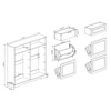 SKRAN Modern Shoe Cabinet with Flip Drawers, Freestanding Shoe Organizer with Adjustable Shelf, Narrow Shoe Rack Cabinet for Entryway,Foyer,Hallway - 3 of 4