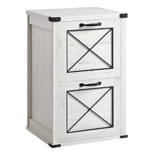 File Cabinet, Filing Cabinet with 2 File Drawers, Printer Stand, Fit A4, Letter Size, Hanging File Folders, Modern Farmhouse Style - 1 of 4