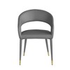 Best Master Furniture,Jacques Faux Leather Dining Chairs (Set of 2) - 2 of 3
