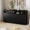 Bella Depot 60''W Storage Sideboard with Open Storage and Adjustable Shelves - 4 of 4