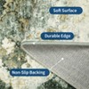 Machine Washable Area Rugs for Living Room, Modern Abstract Bedroom Rug, Low Pile Non-Slip Carpet - 4 of 4