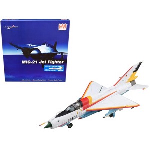 Mikoyan-Gurevich MIG-21SPS "The White Shark" Fighter Aircraft Germany 1990 "Air Power Series" 1/72 Diecast Model by Hobby Master - 1 of 4