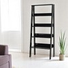 YONWAY 5-Tier Ladder Bookshelf, Wood Frame Organizer, Sturdy Display Shelf for Office, Bedroom, Living Room and Study Room - 4 of 4
