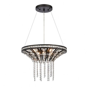 Elk Home Fantania 4 - Light Chandelier in  Matte Black - 1 of 4