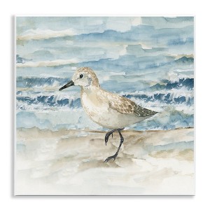 Stupell Industries Balancing Sandpiper on Shore Wall Plaque Art - 1 of 4