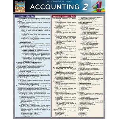Accounting 2 - (Quick Study: Business) by  Michael P Griffin (Poster)