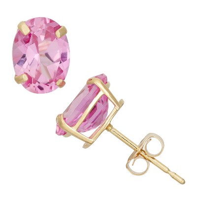 pink sapphire-yellow gold