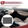 Unique Bargains Car Sunglasses Case Universal Faux Leather Rhinestones Metal 7.87"x 5.51" 1 Pc - 3 of 4