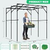 DoCred Tall Garden Arch Trellis for Climbing Plants, 79in Tall Metal Plant Support Trellis Archway for Climbing Vine - 4 of 4