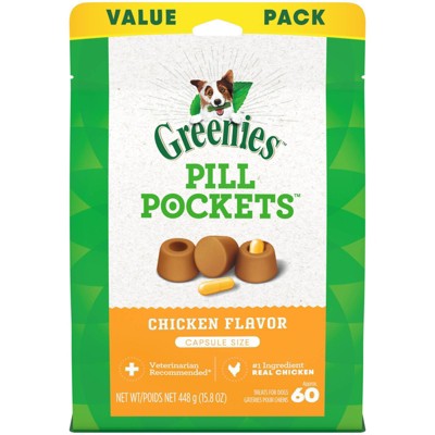 Greenies Capsule Size Pill Pockets Chicken Dental Dog Treats