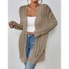 BLUEMING Womens Long Sleeve Lightweight Open Front V-Neck Casual Cardigan Sweaters Outerwear - 4 of 4