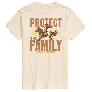 Men's - Yellowstone - Protect The Family Short Sleeve Graphic T-Shirt - 1 of 4