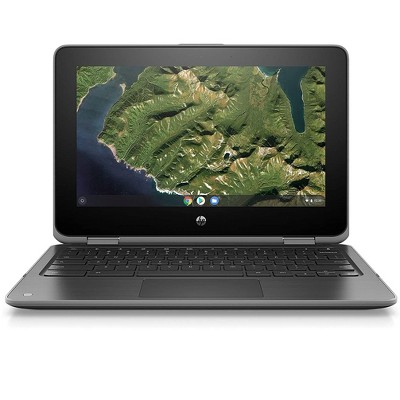 HP Chromebook x360 11 G2 Laptop, Celeron N4100 1.1GHz, 4GB, 32GB SSD, 11.6" HD Touch Screen, Chrome OS, CAM, Manufacturer Refurbished