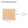 Unique Bargains 3D Small Self-Adhesive 1 to 9  Number Resin Sticker 6 Sheets - 2 of 4